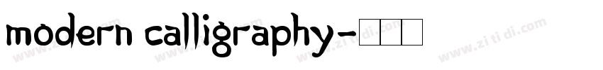 Modern Calligraphy字体转换 Modern Calligraphy字体转换
